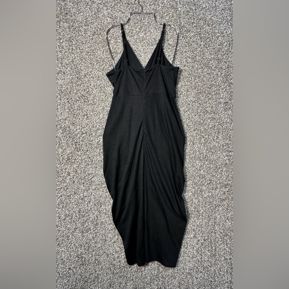 NWOT Spaghetti Strap Ruched Midi Dress Size Medium - Picture 3 of 5